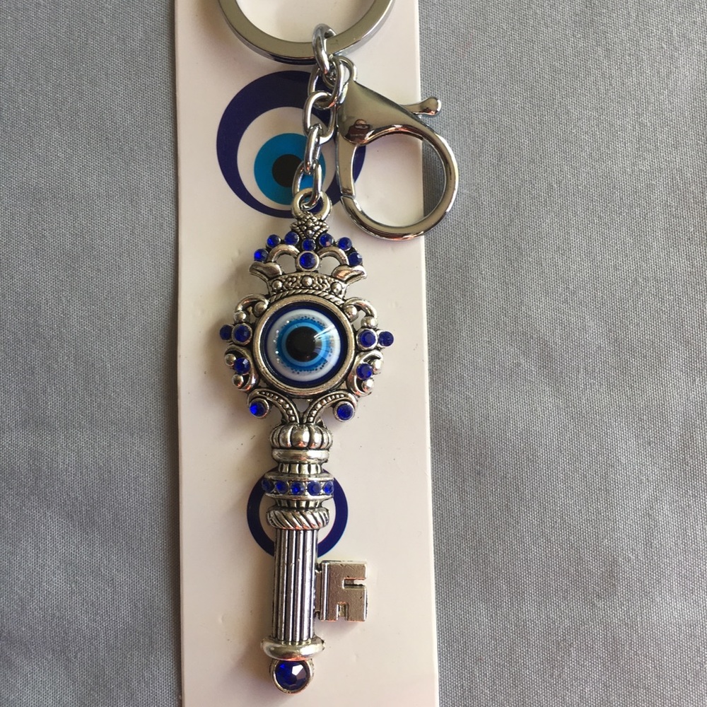 Evil eye key design key chain